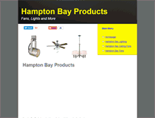 Tablet Screenshot of hamptonbayproducts.com